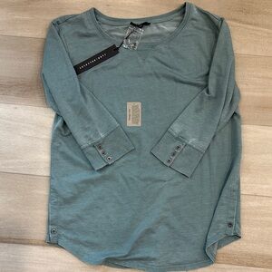 Jane and Delancey Sea Green Blouse